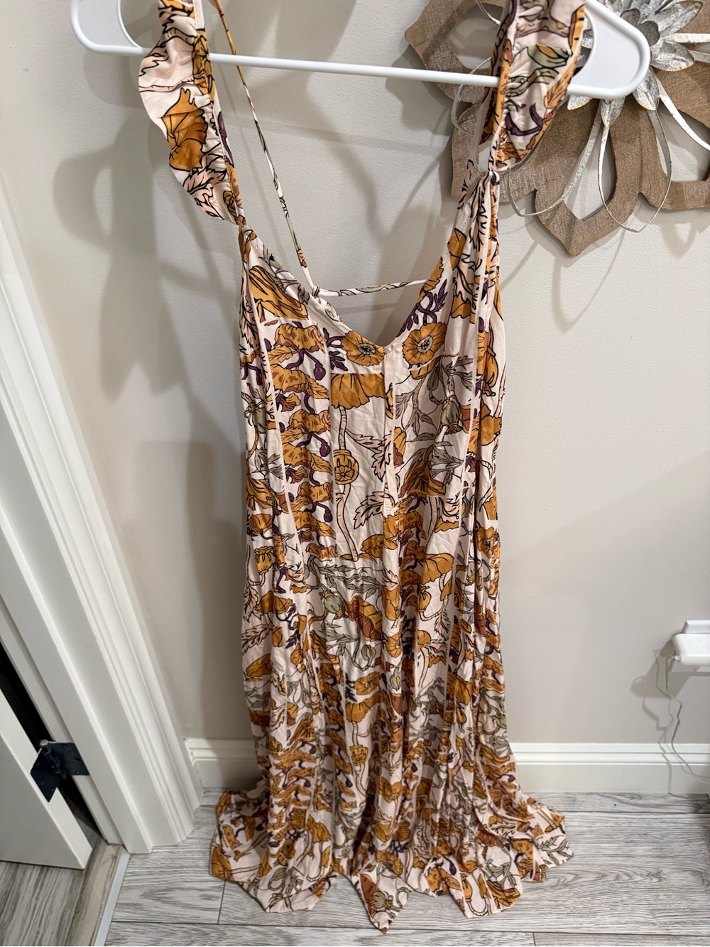 Maaji Cream Maxi Dress with floral print